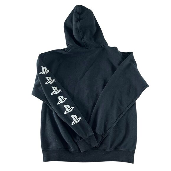 Vintage Sony Playstation 2 Sweatshirt Hoodie Medium Black PS2 Logo Graphic Y2K - Picture 4 of 8